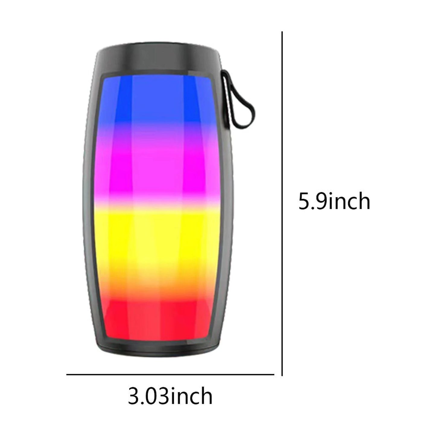Up to 65% Off! Bluetooth 5.0 Colorful Streamer Audio Outdoor Portable Bluetooth Audio Subwoofer Surround Sound Hifi Speaker